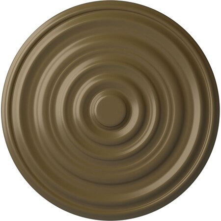 Ekena Millwork Carton Ceiling Medallion (For Canopies up to 3 3/4"), 17 3/4"OD x 1 3/8"P, Mississippi Mud CM18CAMMF